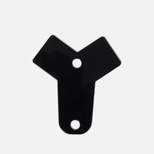The Fridja f1500 Collar Support is a black, Y-shaped metal bracket with two holes for collar support, shown on a plain white background.