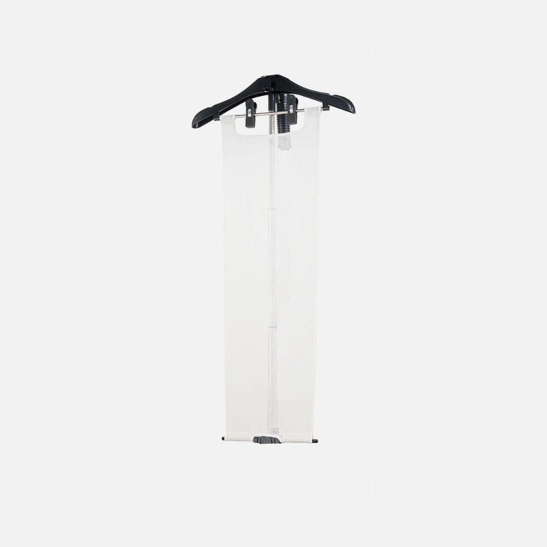 Fridja f1200 pegged garment hanger with flexible ironing board