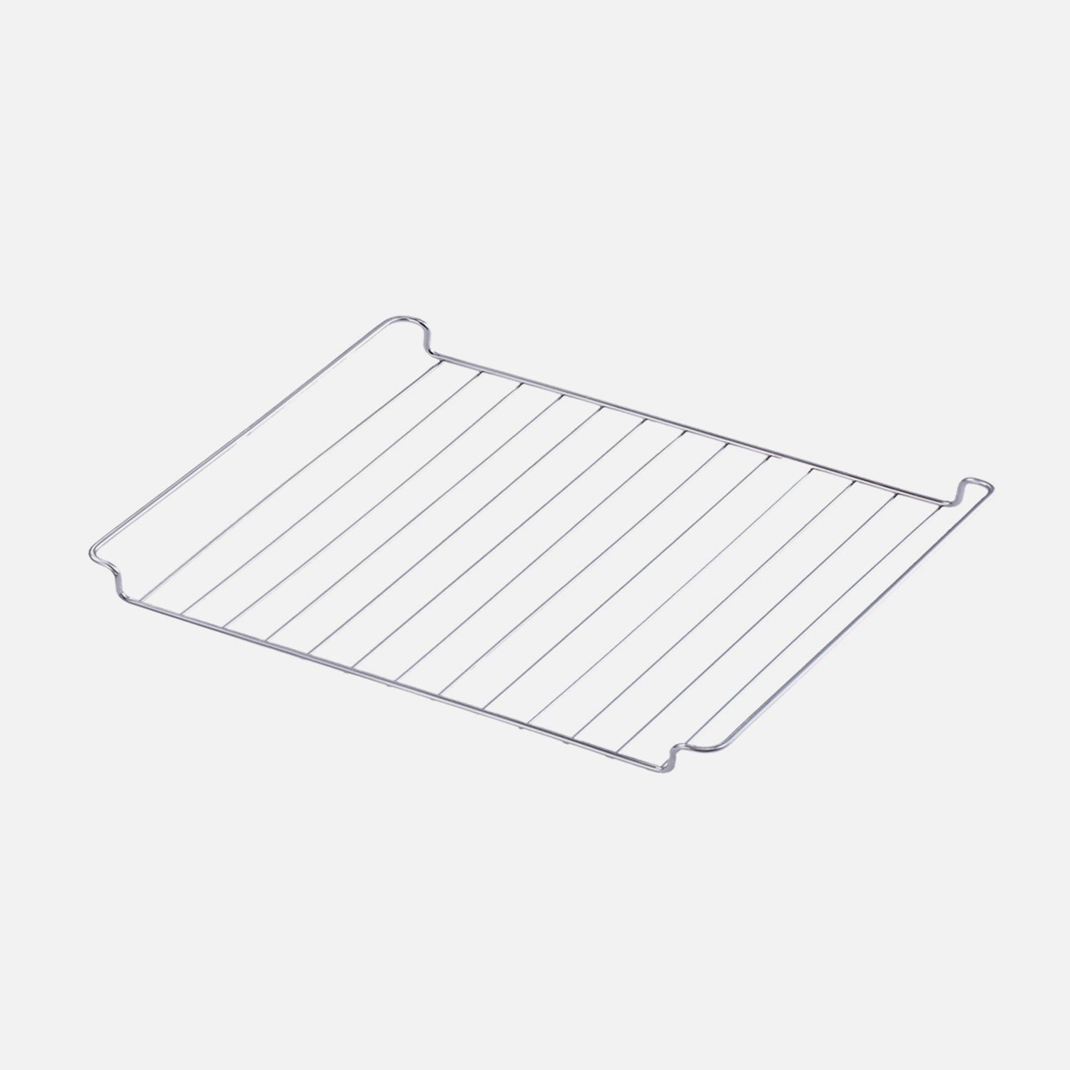 The Fridja f77 Grill Rack, a metal oven accessory with parallel bars and two notched edges, is designed for the f77 Super Oven Pro and is shown on a plain white background.