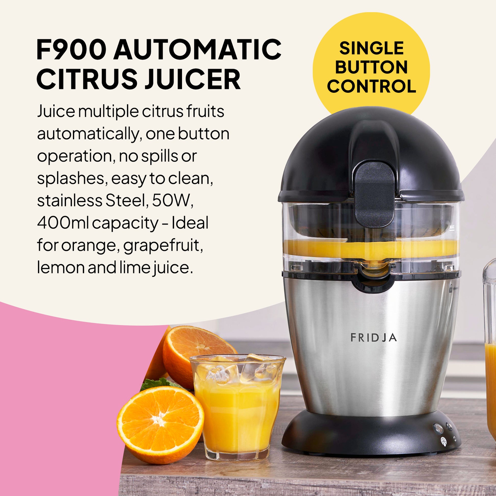 Automatic Citrus Juicer Stainless Steel Citrus Orange Juicer