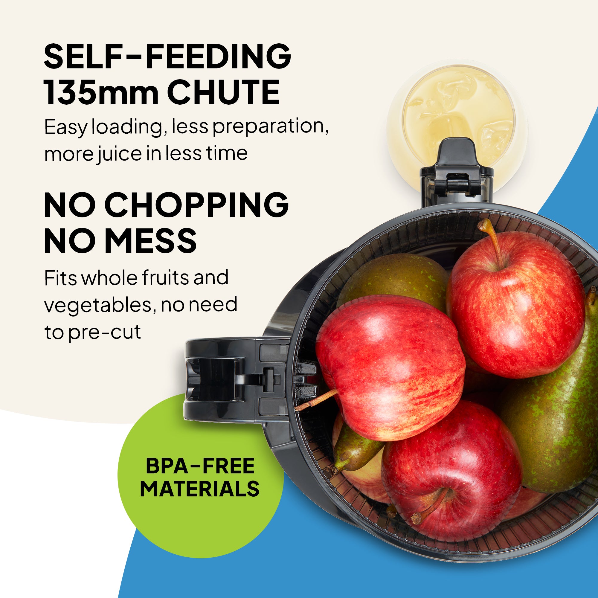 Citrus & Masticating Juicer Duo | Automatic & Self-Feeding