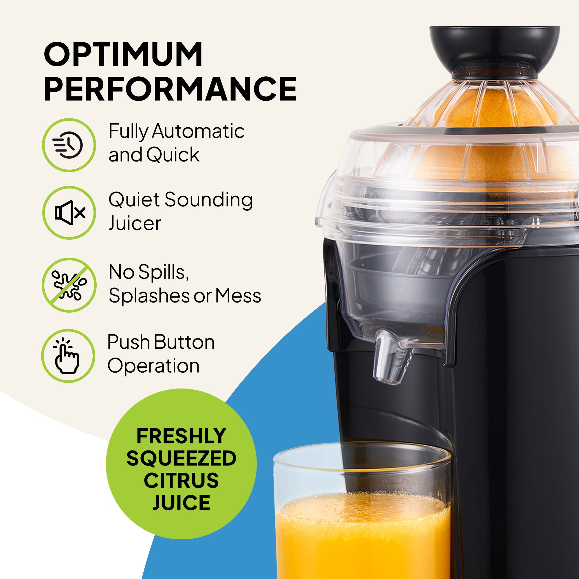 Fridja f800 Automatic Citrus Juicer - Fresh Juice Made Easy