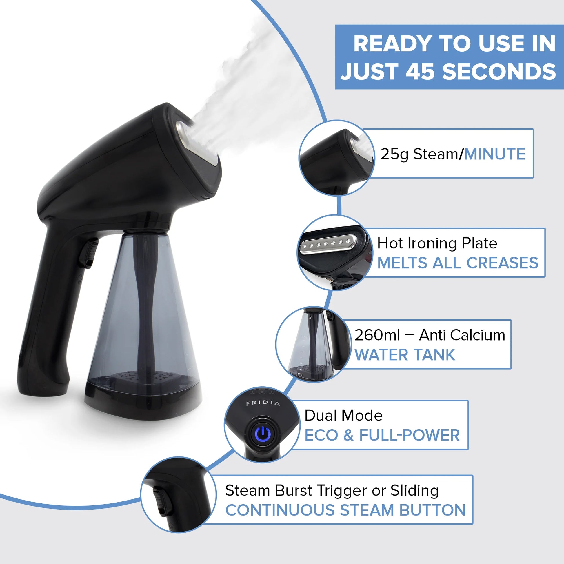 f10 Handheld Clothes Steamer image 1