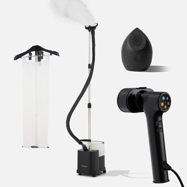 Kommerzielles Set – f1600, Flexibles Bügelbrett, f40 Fusselrasierer und f20 Handdampfer Pro