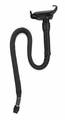 The Fridja f1600 Steamer Head and Hose features a flexible black hose with a ribbed handle and a wide steamer head, shown against a white background.