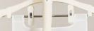 Close-up of Fridja f1200 Clips, adjustable white plastic clips attached to a hanger, holding white fabric—perfect replacement parts for your f1200 Clothes Steamer Pro.
